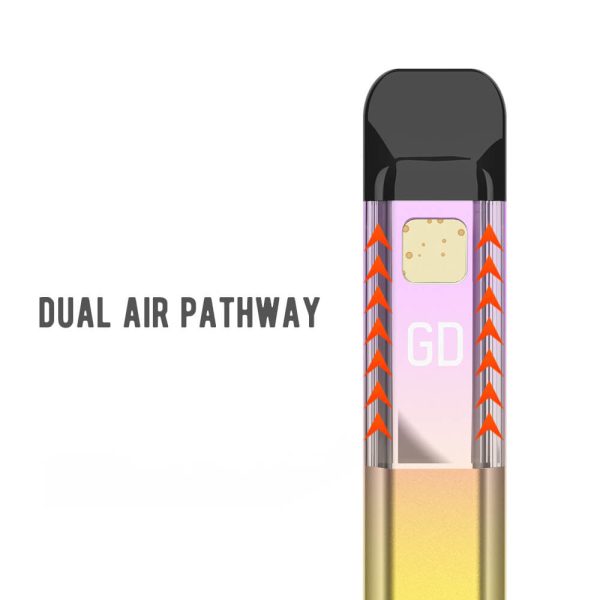 Wholesale Wax pen with empty 2 gram cartridge pen GD dual air pathway