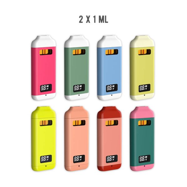 Custom Vape Pen Dual Flavors 2 gram cart DX